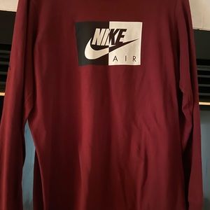 Nike maroon long sleeve